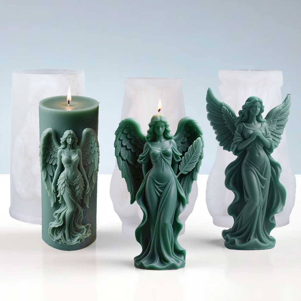 Candle Making Video - Wings Goddess Scented Silicone Candle Mould
