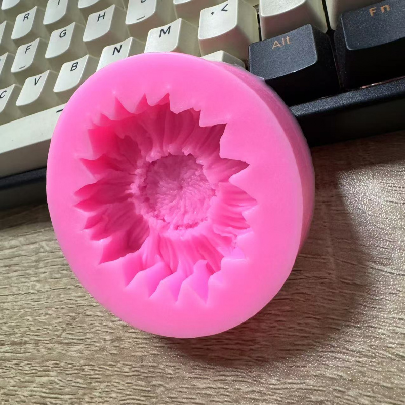 Candle Making Video - 1Sunflower Silicone Craft Mold-Oval Shaped Scented