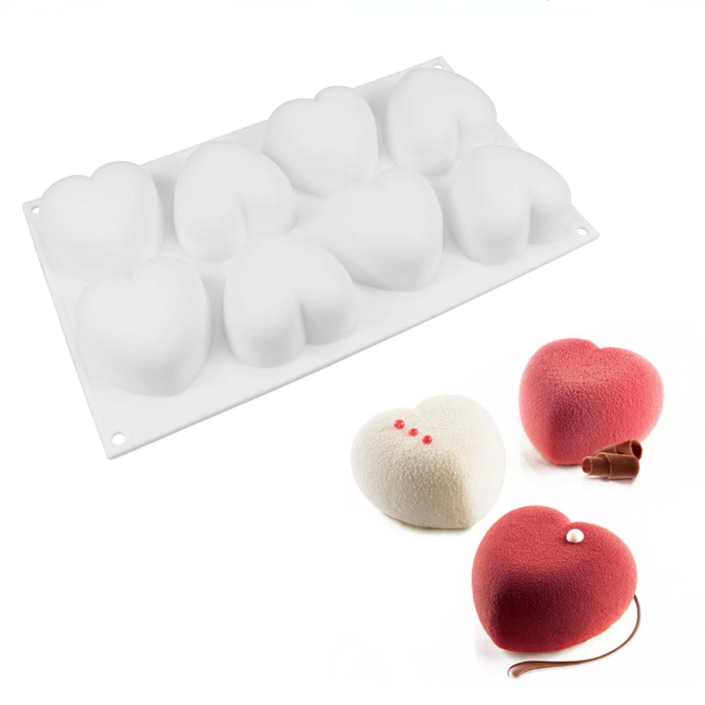 Candle Making Kit Diy - Love Heart Silicone Soap Mold Handmade