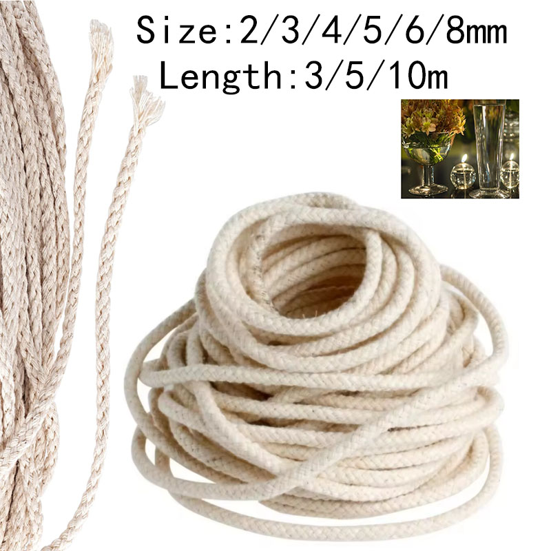 Candle Making Raw Material - 2-8mm Cotton Oil Lamp Wick String
