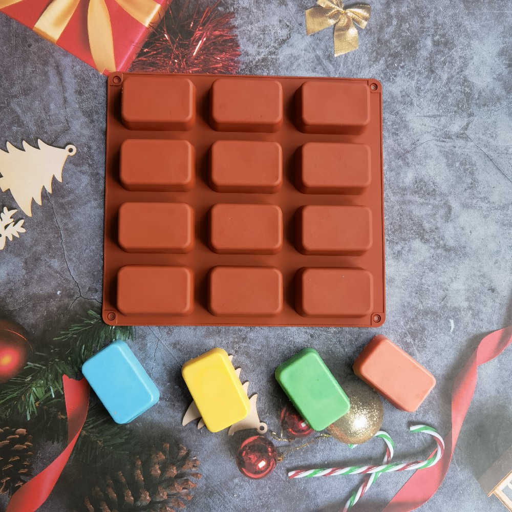 Candle Making Video - 12 Cavity Square Silicone Soap Mold
