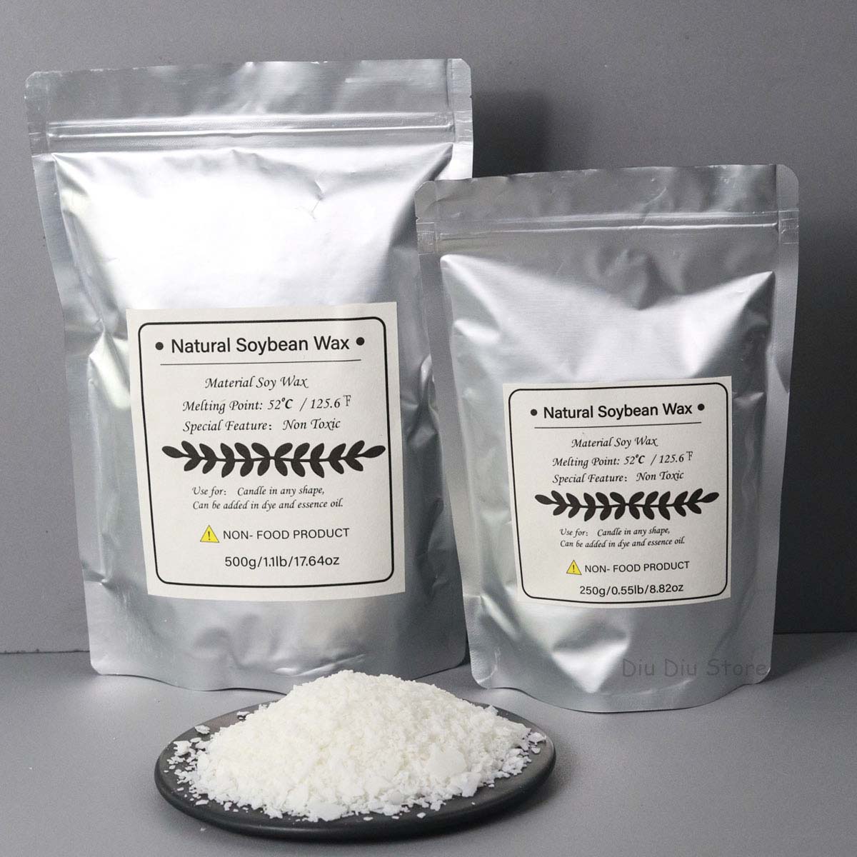 500g/1kg Natural Soy Wax Flake - Soy Wax Pillar Blend 评论和价格