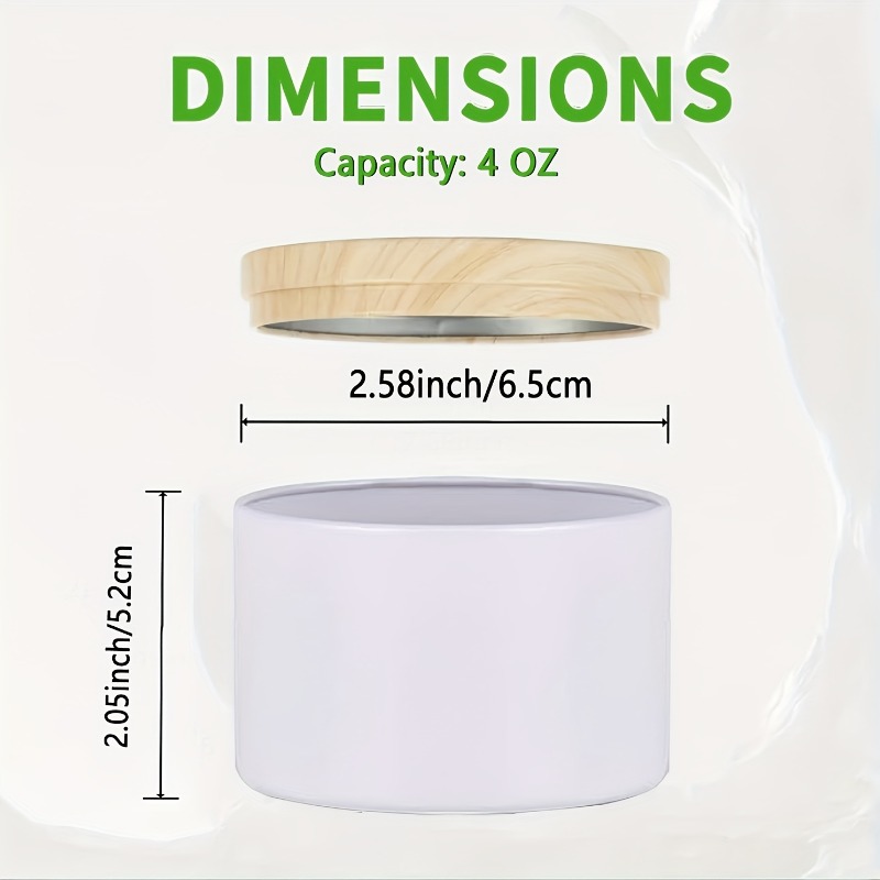 White Metal Candle Jar Candle  - Candle Making Jars With Lids 评论和价格