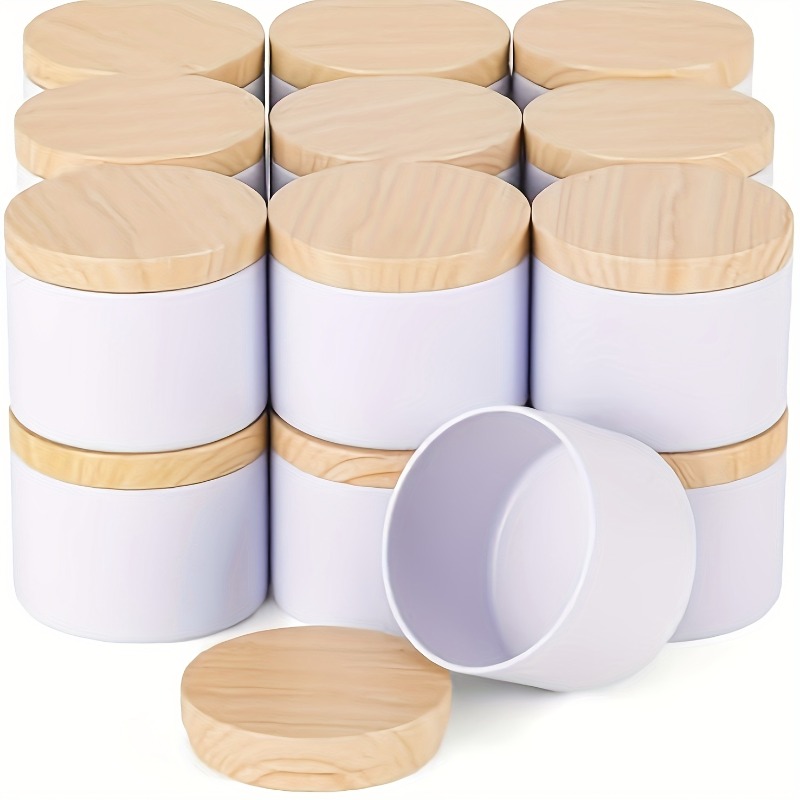 White Metal Candle Jar Candle  - Candle Making Jars With Lids 评论和价格