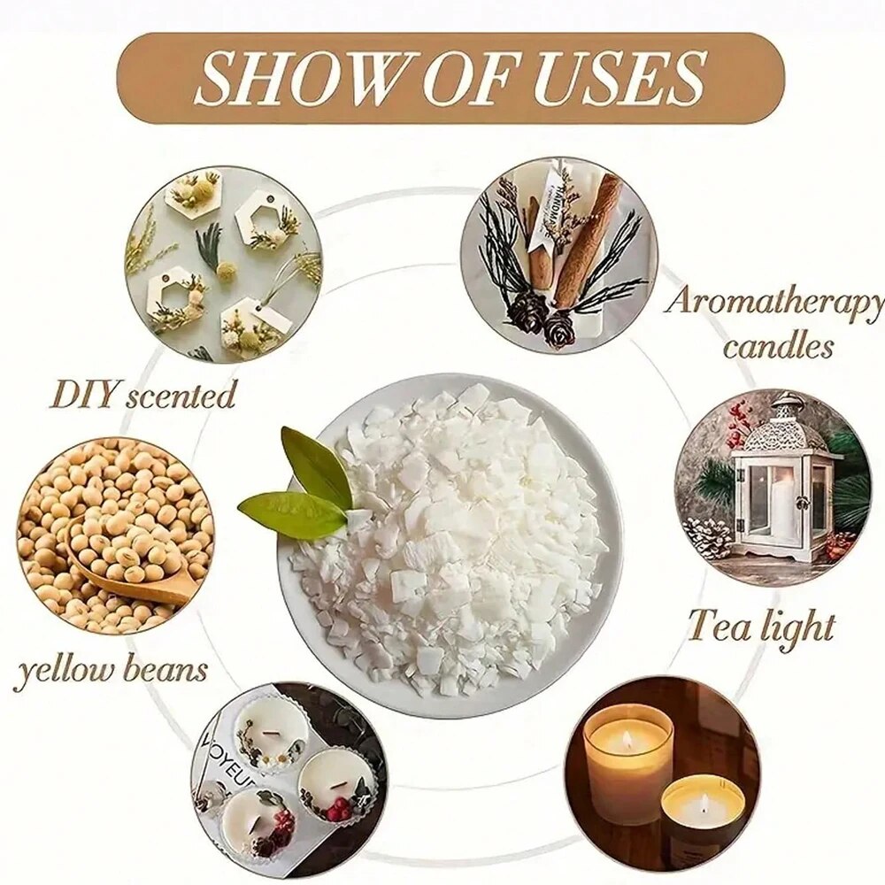 200G/1LB Natural Soy Wax Candl - Soy Wax Pillar Blend 评论和价格