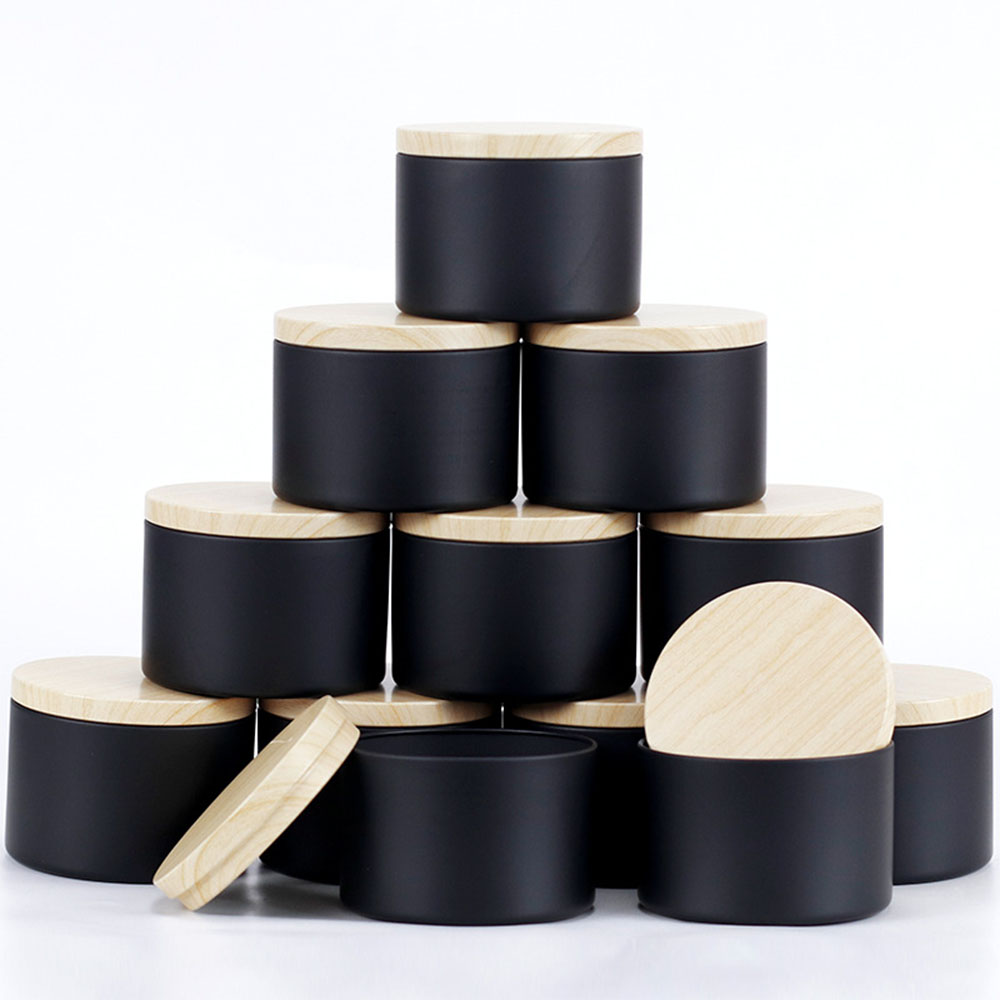 24pcs 4oz Black Candle Jars ,R - Candle Making Jars With Lids 评论和价格