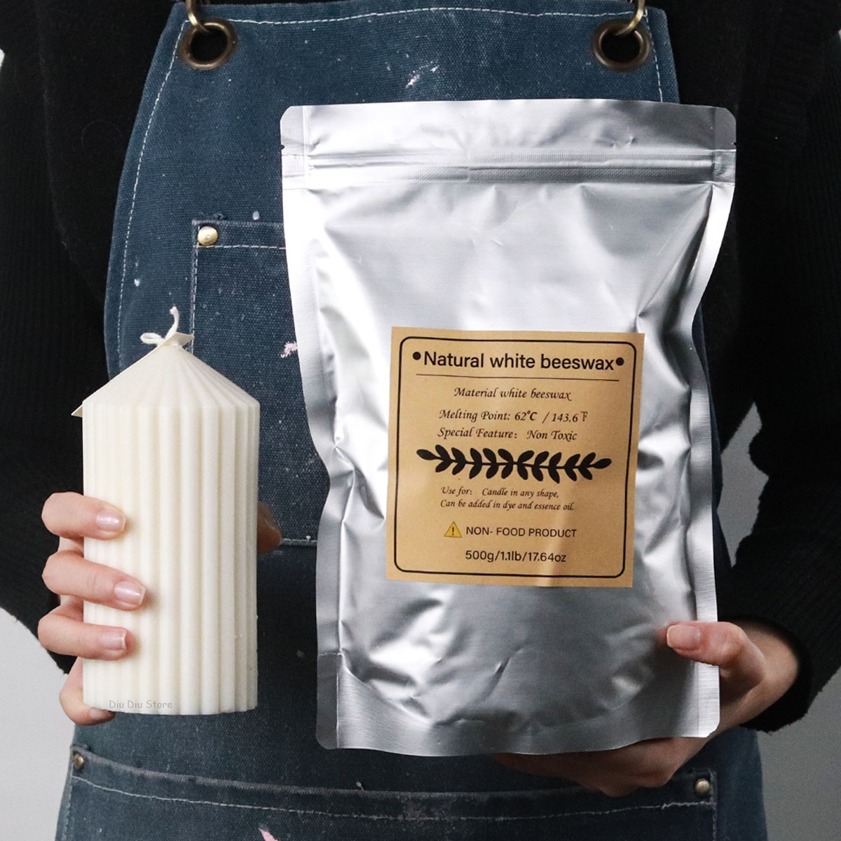 White Beeswax Pure Natural Gra - Candle Making Kit Beeswax 评论和价格