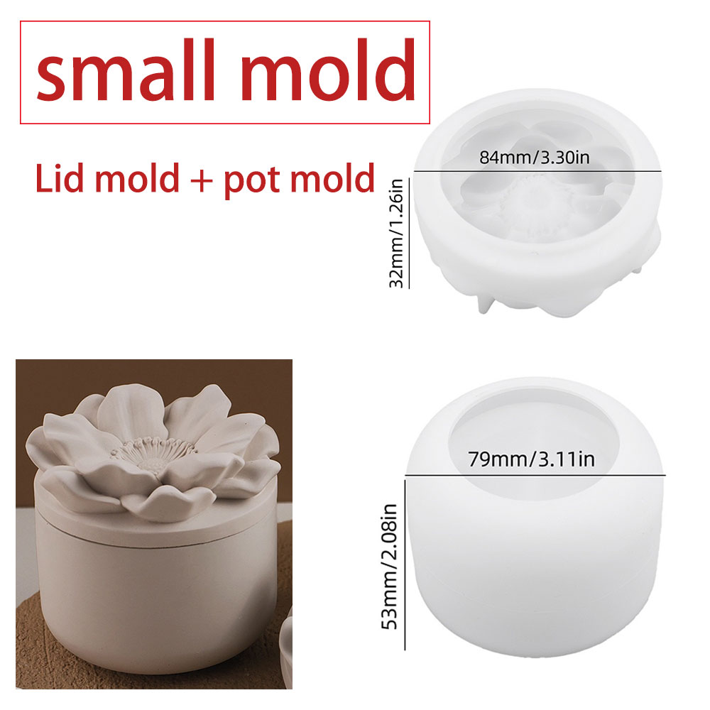 Sunflower Storage Box Silicone - Candle Making Jars With Lids 评论和价格