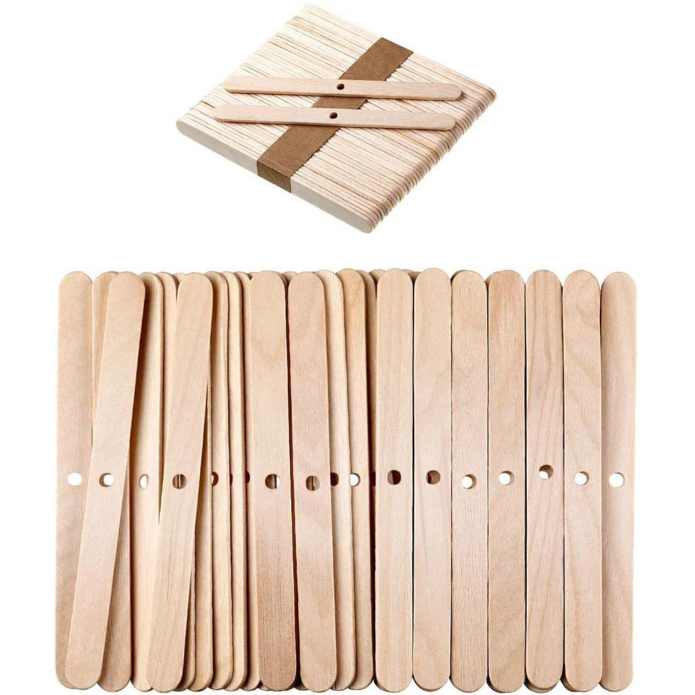 50pcs Wooden Wax Core Holder S - Soy Wax Pillar Blend 评论和价格