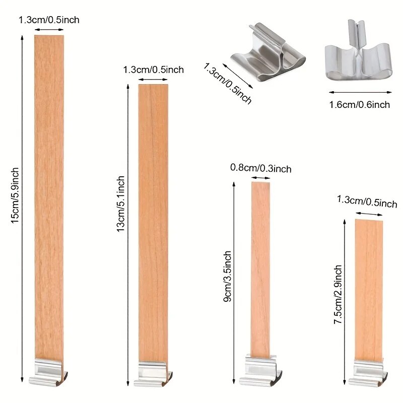 30pcs High Quality Wooden Cand - Candle Making Kit Beeswax 评论和价格