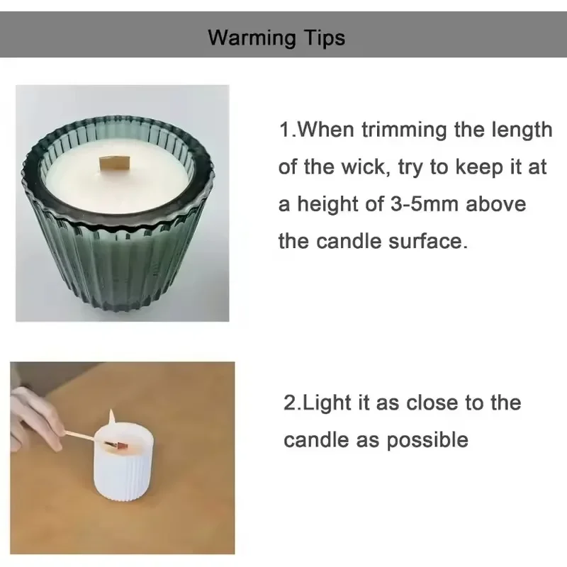 Natural Wooden Candle Wicks wi - Soy Wax Pillar Blend 评论和价格