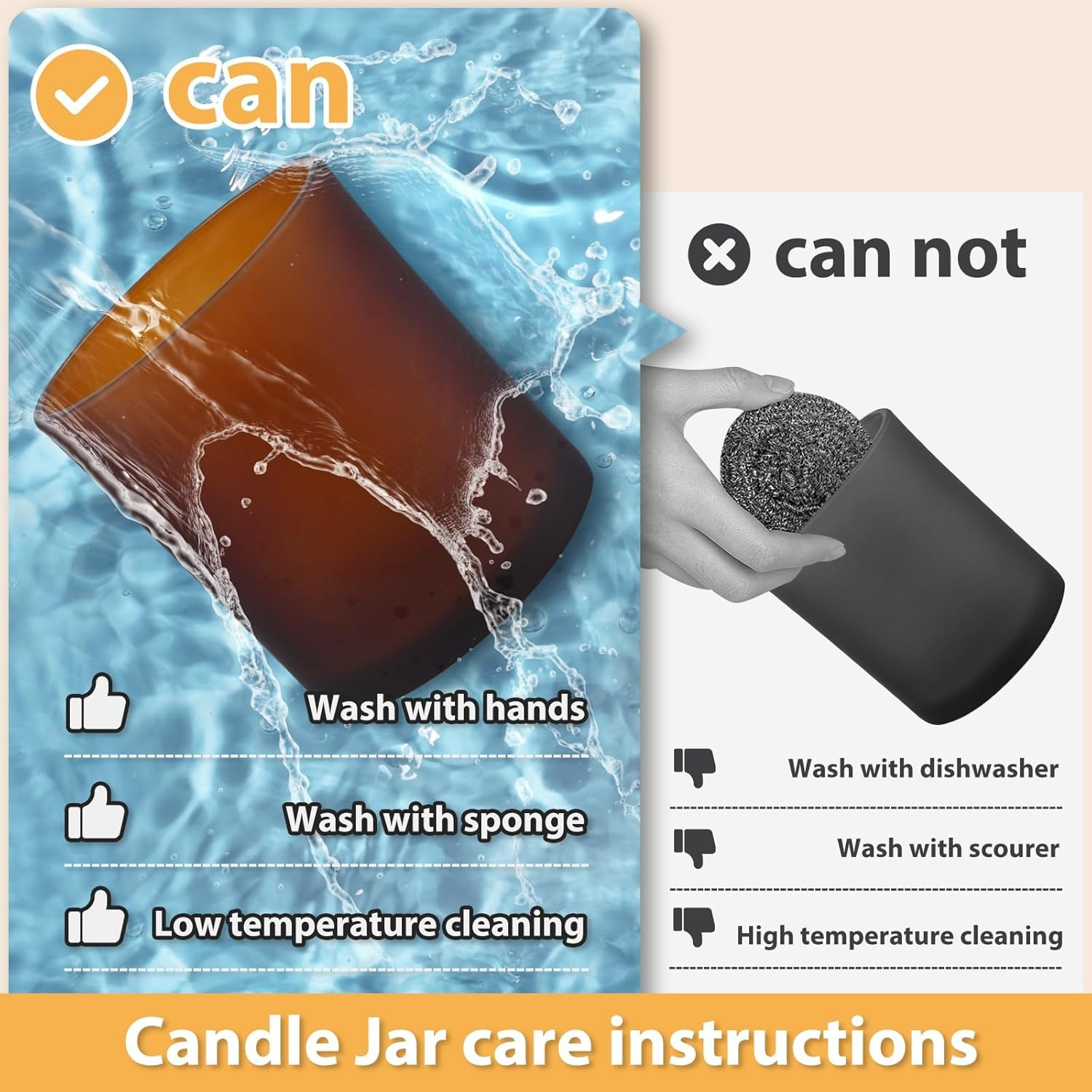 Thick Candle Jars for Making C - Candle Making Jars With Lids 评论和价格