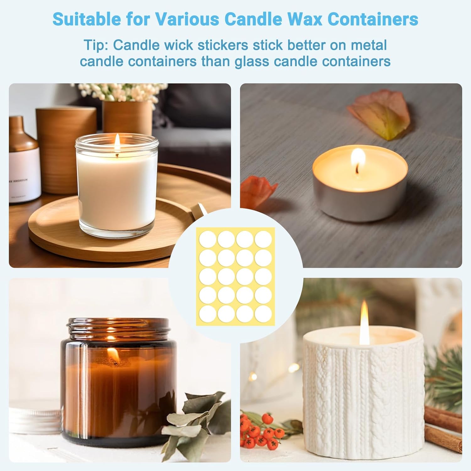 400PCS/100PCS Candle Wick Stic - Candle Making Kit Diy 评论和价格