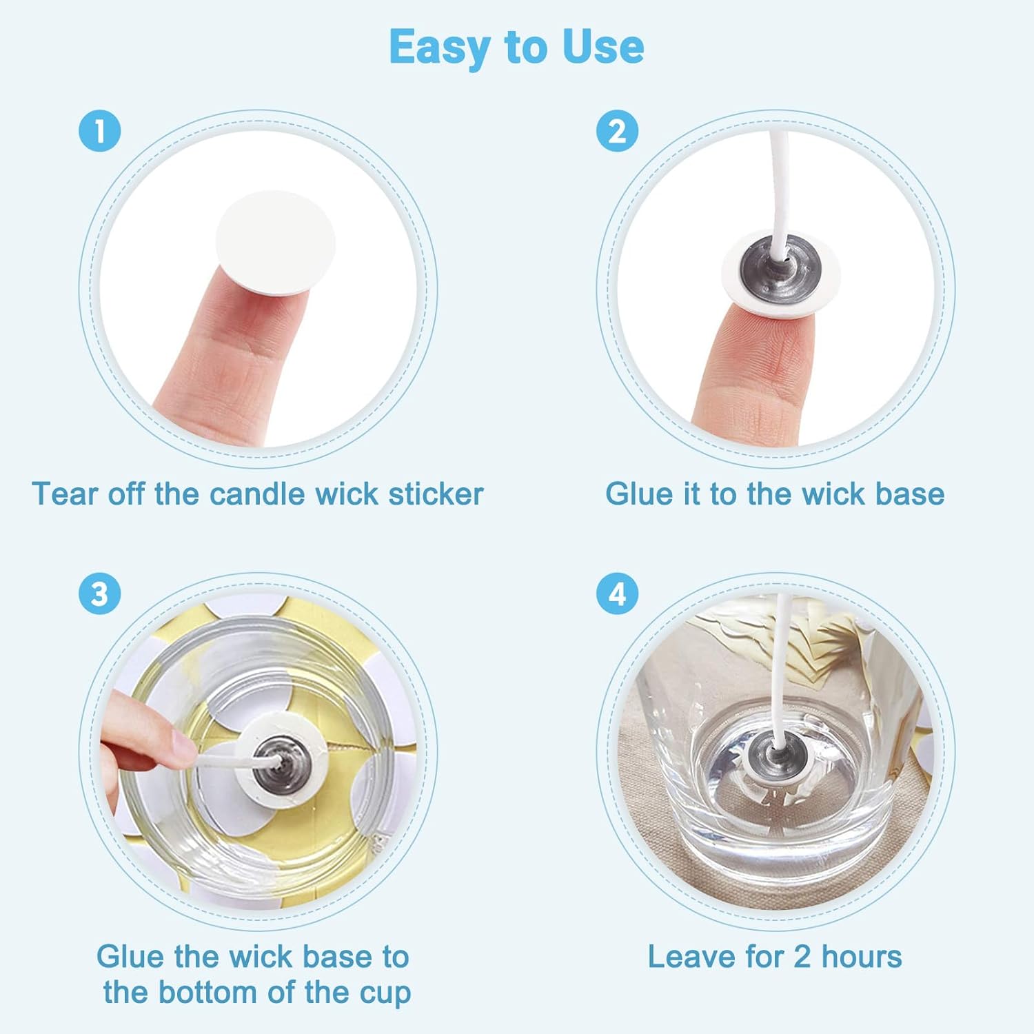 400PCS/100PCS Candle Wick Stic - Candle Making Kit Diy 评论和价格