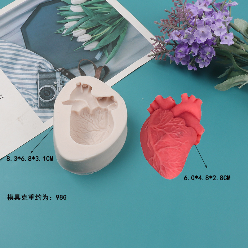 DIY Human Heart Silicone Candl - Candle Making Kit Diy 评论和价格