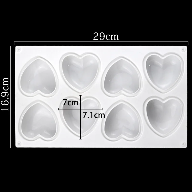 Love Heart Silicone Soap Mold  - Candle Making Kit Diy 评论和价格