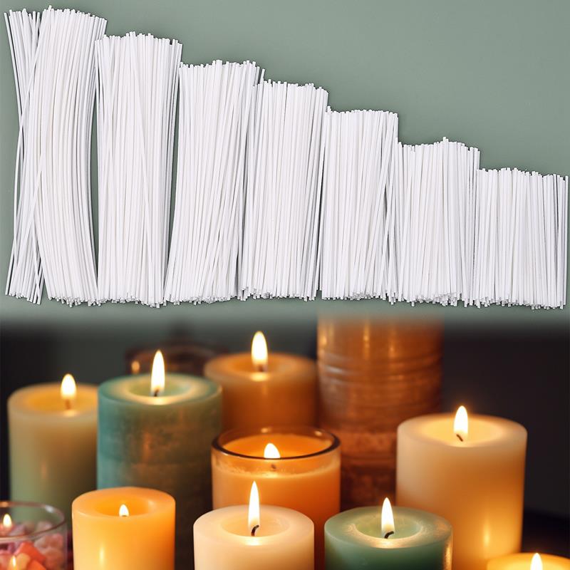 50/100Pcs Waxed Cotton Candle  - Soy Wax Pillar Blend 评论和价格