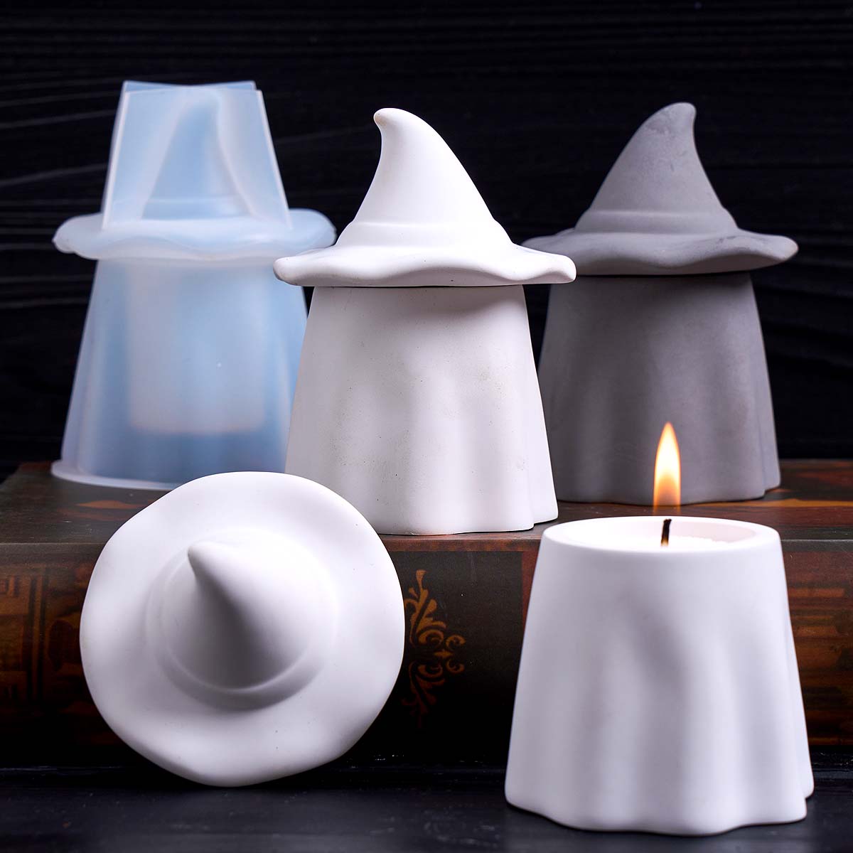 Ghost Wizard Candle Jar Silico - Candle Making Jars With Lids 评论和价格