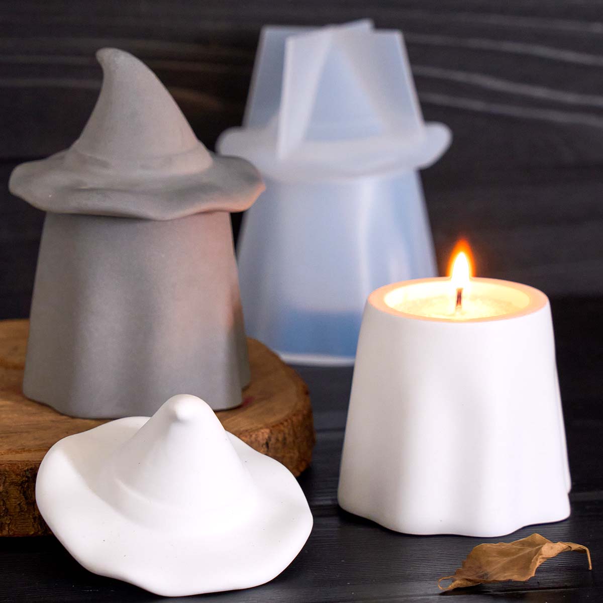 Ghost Wizard Candle Jar Silico - Candle Making Jars With Lids 评论和价格
