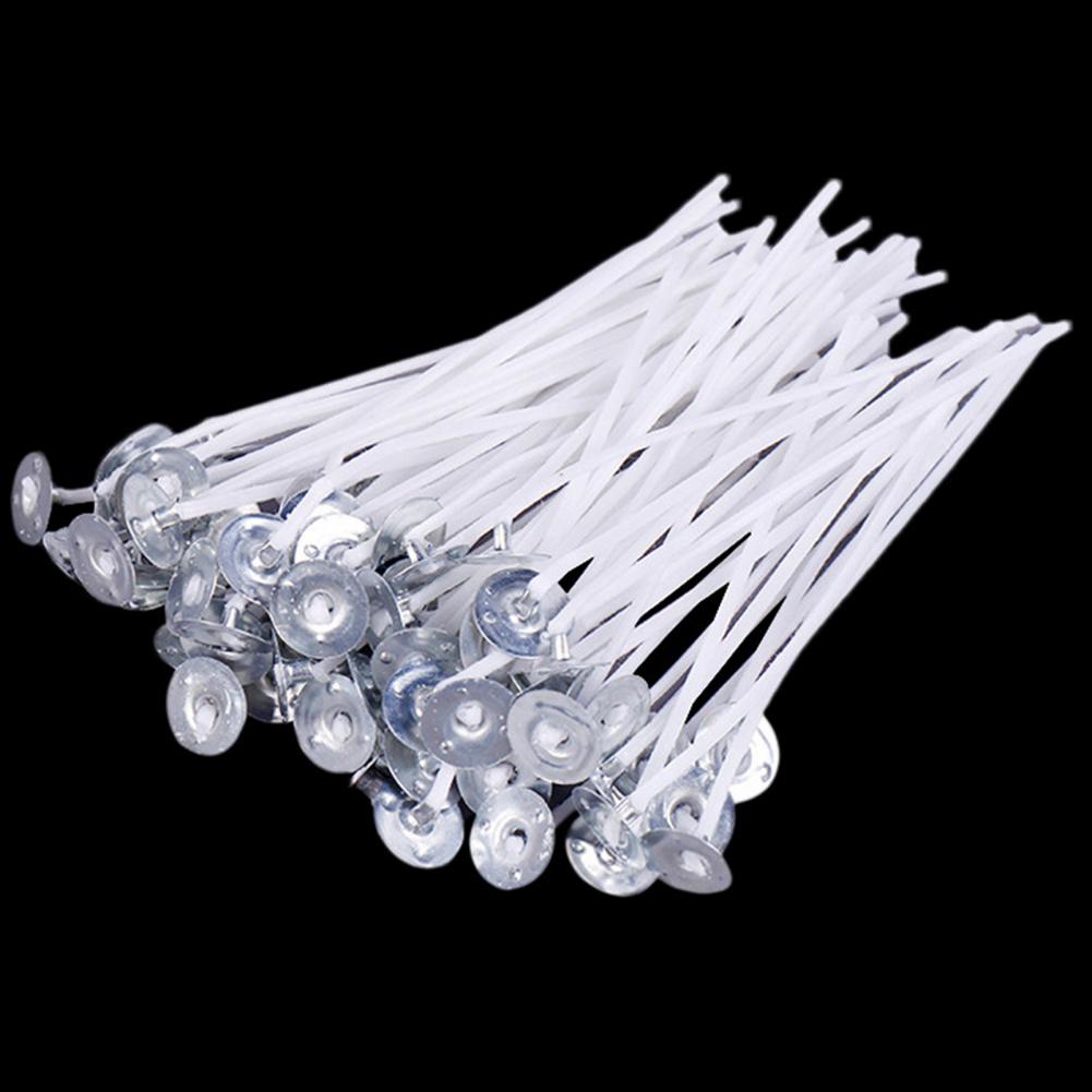 50Pcs 10/12/14/16cm Cotton Can - Candle Making Kit Beeswax 评论和价格