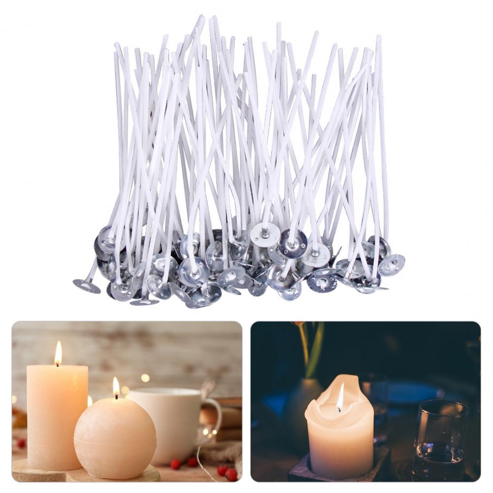 50Pcs 10/12/14/16cm Cotton Can - Candle Making Kit Beeswax 评论和价格
