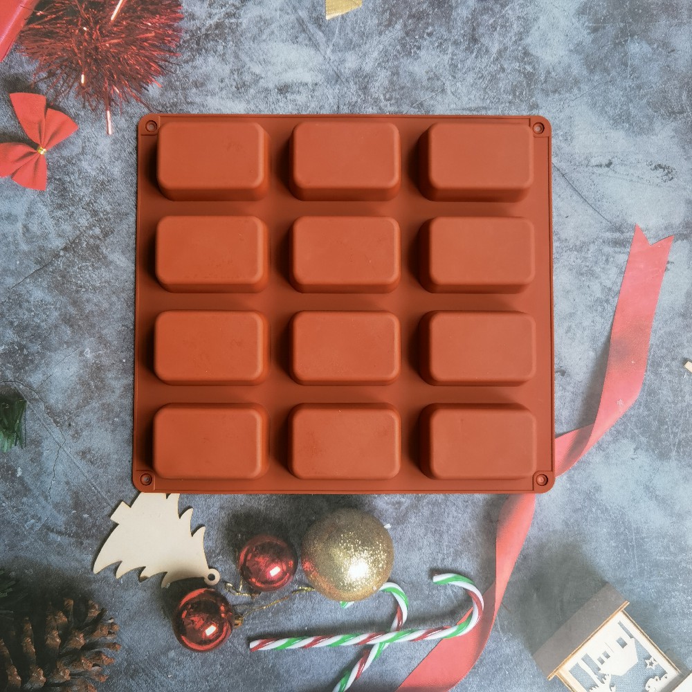 12 Cavity Square Silicone Soap - Candle Making Video 评论和价格