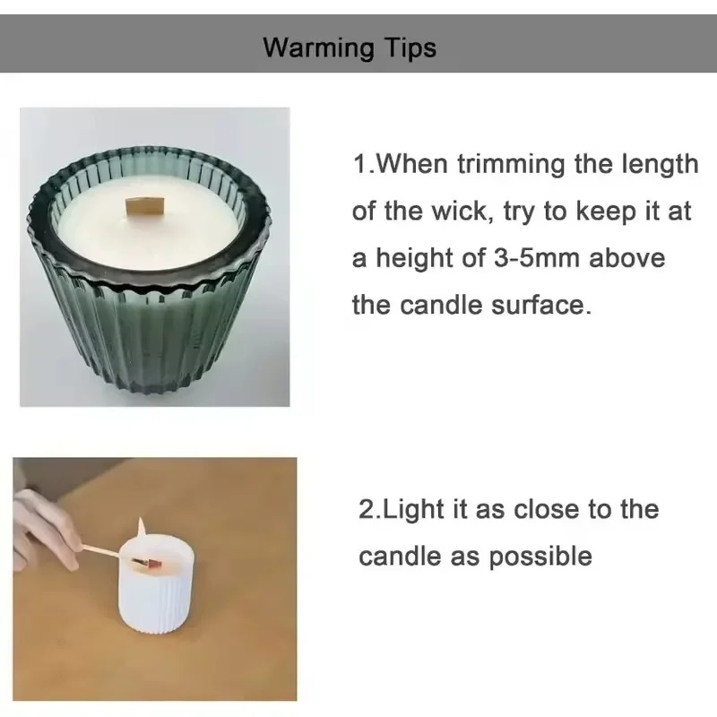 Natural Wooden Candle Wicks Wo - Soy Wax Pillar Blend 评论和价格