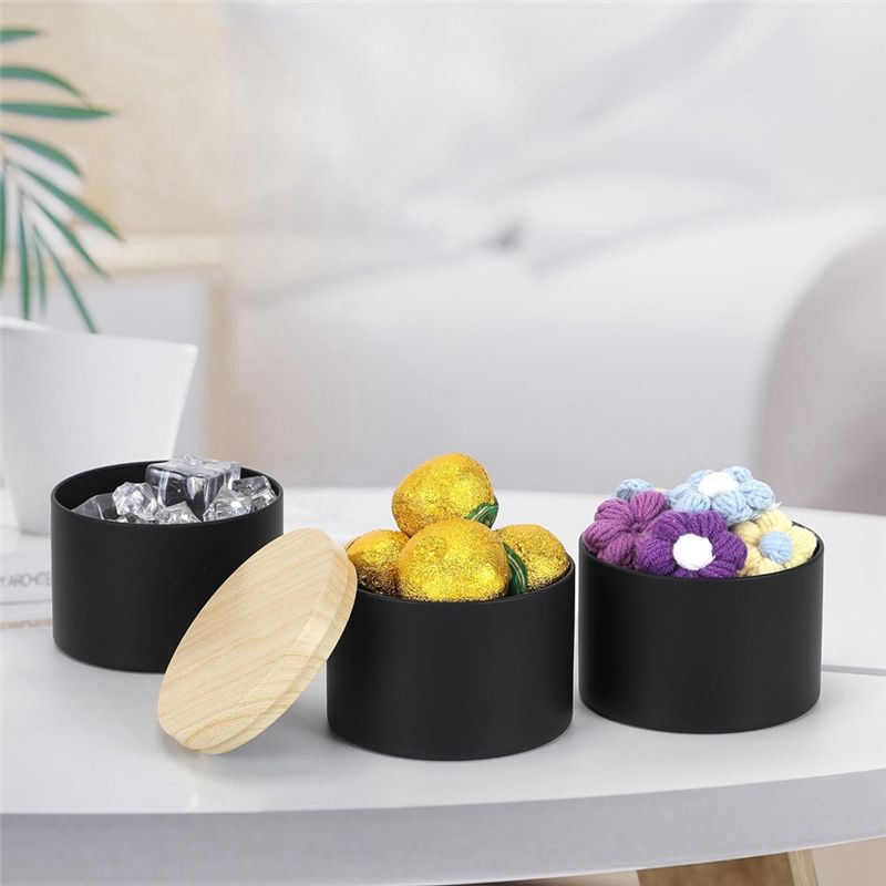 24 Pack 4 Oz Black Candle Tins - Candle Making Jars With Lids 评论和价格