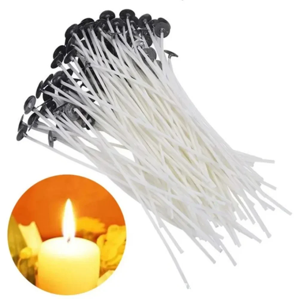 Smokeless Candle Wicks Cotton  - Soy Wax Pillar Blend 评论和价格