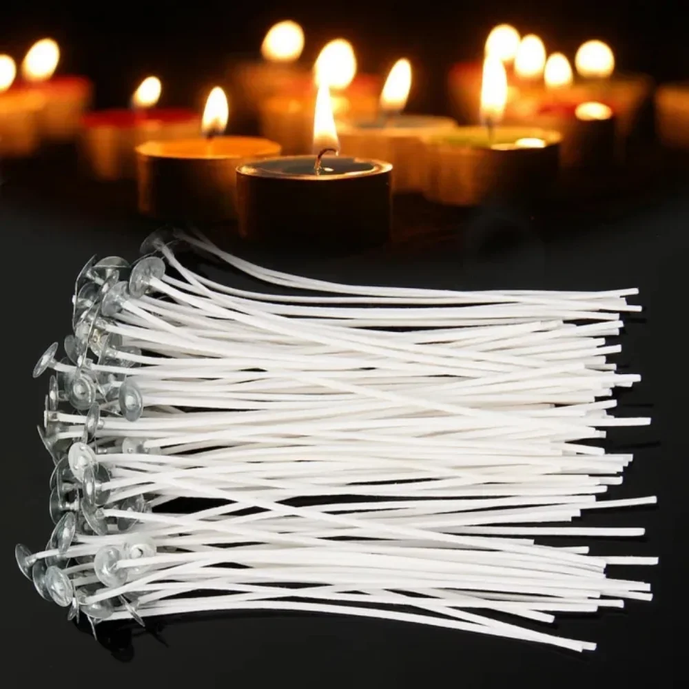 Smokeless Candle Wicks Cotton  - Soy Wax Pillar Blend 评论和价格