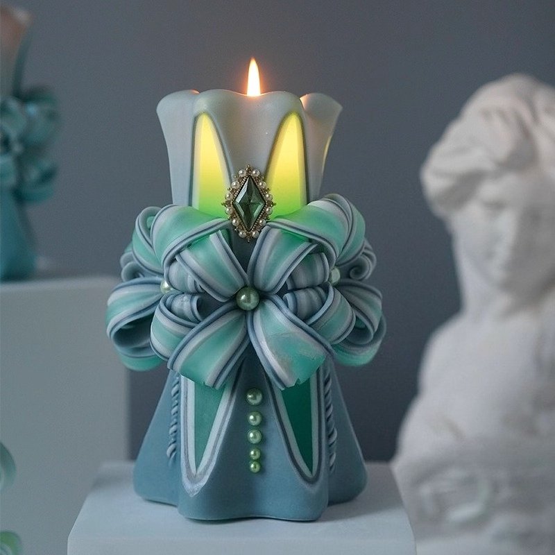 1KG Carved Scented Candle Raw  - Candle Making Raw Material 评论和价格